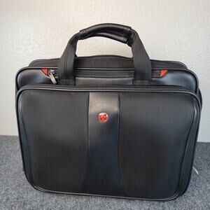Wenger Legacy 16" Laptop Briefcase Black Business Office Travel Organizer Bag